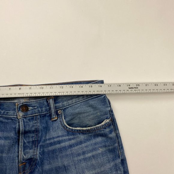 Abercrombie & Fitch The A&F Skinny Jeans Mens 32 x 34 Measures 33 x 35 Blue - Picture 9 of 14